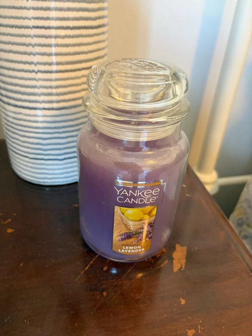 Yankee Candle Lemon Lavender Original Large Jar 22oz Scented Candle Brand New